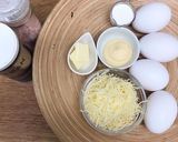 スクランブルで簡単！チーズ玉子焼きサンド作り方1写真