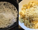 山芋と油揚げの大葉ポン酢サラダ作り方3写真