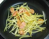節約‼魚肉ソーセージともやしのカレー炒め作り方5写真
