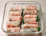 にらの肉巻きレンジ蒸し作り方2写真