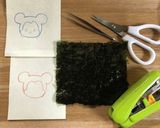 簡単キャラ弁_φ( ̄ー ̄ )<横着編>作り方1写真