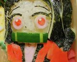 鬼滅キャラ弁〜竈門禰豆子ぺたん娘Ver.作り方4写真