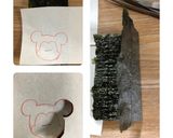 簡単キャラ弁_φ( ̄ー ̄ )<横着編>作り方3写真