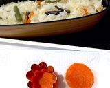弥生2 ひな祭り 山菜おこわご飯作り方1写真