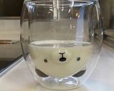 クマさんガラスコップで簡単カフェオレなど作り方5写真
