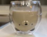 クマさんガラスコップで簡単カフェオレなど作り方6写真