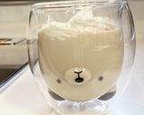 クマさんガラスコップで簡単カフェオレなど作り方7写真