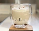 クマさんガラスコップで簡単カフェオレなど作り方9写真