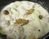 鶏とアスパラとクリームソースの炊き合せ作り方7写真