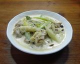 鶏とアスパラとクリームソースの炊き合せ作り方9写真
