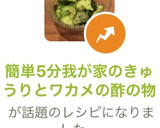 簡単5分我が家のきゅうりとワカメの酢の物作り方11写真