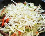 細切り牛レバーのステーキソース炒め。作り方4写真