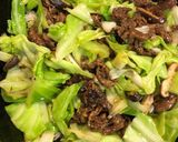 牛肉キャベツの餡掛けご飯作り方10写真