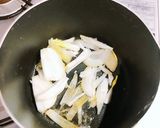 ベーコンと玉ねぎのコンソメスープパスタ作り方4写真
