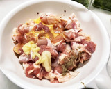 鶏肉の角切りとトウガラシの炒め物作り方1写真