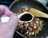 鶏肉の角切りとトウガラシの炒め物作り方12写真