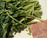 かき菜のベーコン炒め作り方1写真