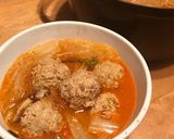 肉団子と春雨のキムチ鍋作り方20写真
