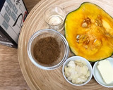 黒糖バターのかぼちゃの煮もの作り方1写真