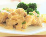 〖 鶏もも肉のレモンクリームソース 〗作り方5写真