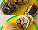 2種類のお花の巻き寿司作り方14写真