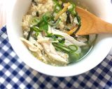 オートミールサラダチキン雑炊★ダイエット作り方8写真