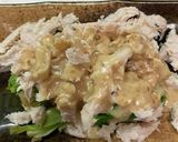 せりとサラダチキンのごまドレッシング和え作り方10写真