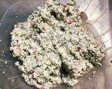 はんぺんのお好み焼き風？おやき作り方4写真