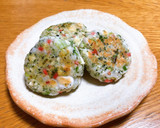 はんぺんのお好み焼き風？おやき作り方7写真