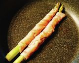 アスパラの豚肉巻き★味噌バターソース作り方5写真