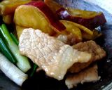 ほくほく薩摩芋と豚肉の炒め煮作り方5写真