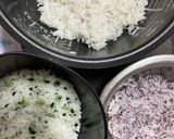 菱餅風３色ご飯作り方1写真