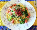 春を満喫♥️菜の花とスパムの絶品パスタ✨作り方7写真
