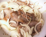 豚肉と玉ねぎのかぼす＆すだち炒め作り方3写真