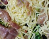 リカちゃん♡生ハム三つ葉白だし焼きそば作り方13写真