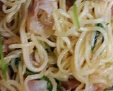 リカちゃん♡生ハム三つ葉白だし焼きそば作り方15写真