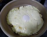 糖質制限　おからポテサラの目玉チーズ焼き作り方4写真
