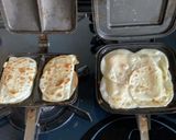 ホットサンドメーカーでチキン餃子包み他作り方10写真