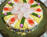 散らし寿司の押しお寿司ケーキです。作り方11写真