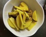 インカと彩野菜のアンチョビバター炒め作り方1写真