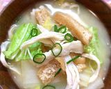 サラダチキンと白菜のみそ汁簡単ダイエット作り方10写真