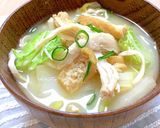 サラダチキンと白菜のみそ汁簡単ダイエット作り方11写真
