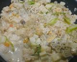 簡単！スープパスタ☆クラムチャウダー作り方3写真