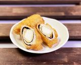 長芋・海苔・油揚げのロールカツ作り方4写真