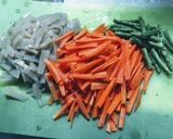 人参とこんにゃくのごま味噌甘辛炒め作り方1写真