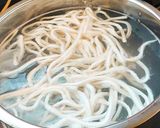 甘辛煮使用出汁まで美味しいコク旨肉うどん作り方3写真