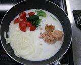 ツナとトマトの和風クリームそうめん作り方4写真