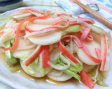 しみうま♪　かぶとカニかまの甘酢和え作り方5写真