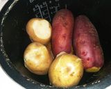 77炊飯器で焼き芋、じゃが芋　おいしいね作り方4写真