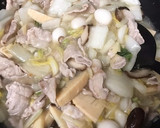 白菜と筍と豚肉の塩あんかけごはん作り方15写真